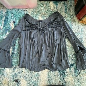 Medium Grey American Eagle Longsleeve Top